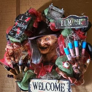 Freddy Krueger wreath